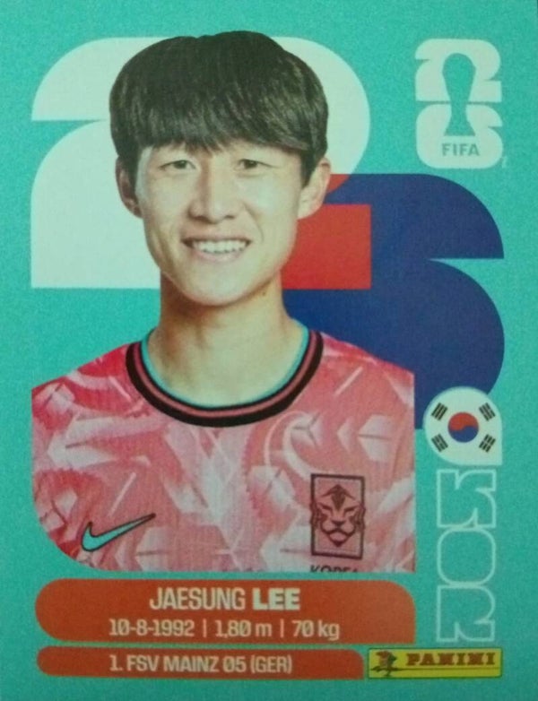 #KOR 10: Jaesung Lee (South Korea) - Panini FIFA World Cup 2026 Canada, USA, Mexico. Standaard Editie