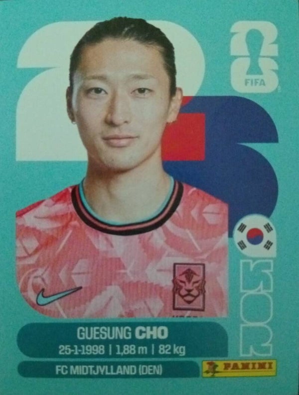 #KOR 17: Guesung Cho (South Korea) - Panini FIFA World Cup 2026 Canada, USA, Mexico. Standaard Editie