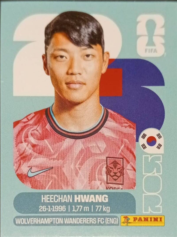 #KOR 19: Heechan Hwang (South Korea) - Panini FIFA World Cup 2026 Canada, USA, Mexico. Standaard Editie
