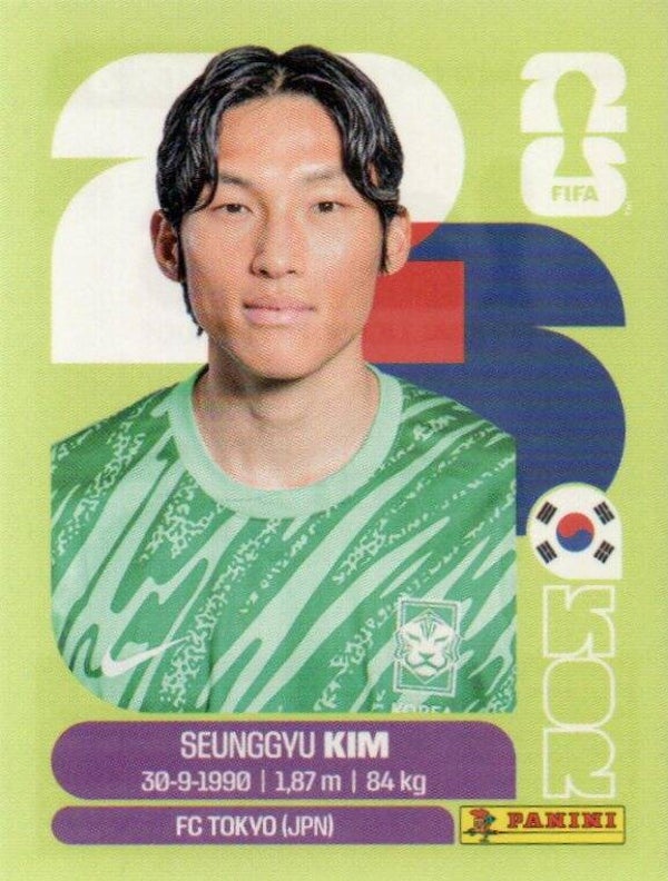 #KOR 3: Seunggyu Kim (South-Korea / FC Tokyo, Japan) - Panini FIFA World Cup 2026 Canada, USA, Mexico. United Edition