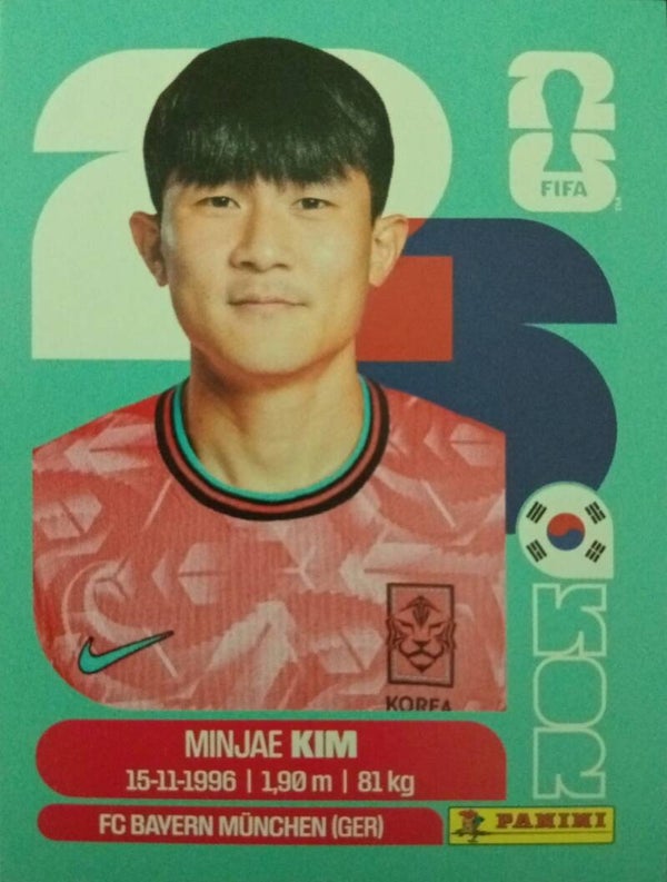 #KOR 4: Minjae Kim (South Korea) - Panini FIFA World Cup 2026 Canada, USA, Mexico. Standaard Editie