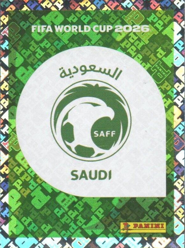 #KSA 1: Team Badge (Saudi Arabië) - Panini FIFA World Cup 2026 Canada, USA, Mexico. Standaard Editie