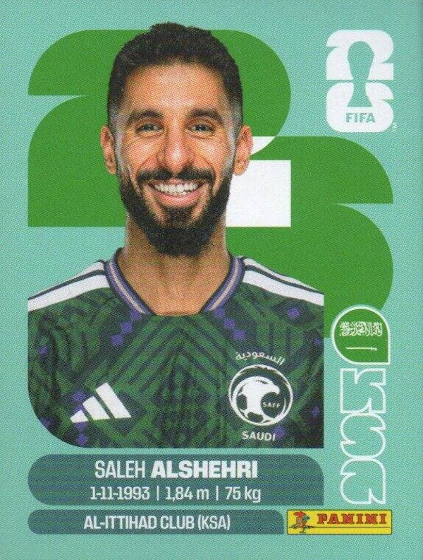 #KSA 19: Saleh Alshehri (Saudi Arabia) - Panini FIFA World Cup 2026 Canada, USA, Mexico. Standaard Editie