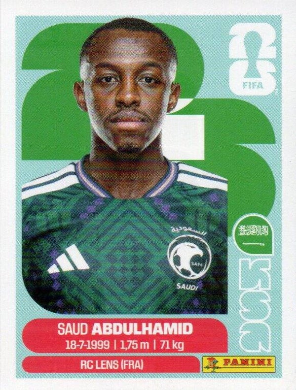 #KSA 4: Saud Abdulhamid (Saudi-Arabia) - Panini FIFA World Cup 2026 Canada, USA, Mexico. USA & Canada Editie