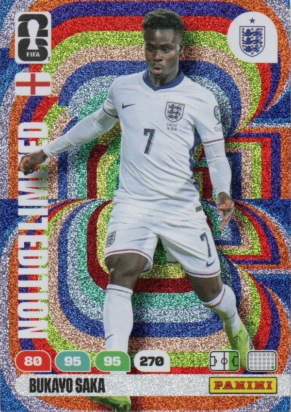 #LE-BS: Bukayo Saka (Engeland) - Panini FIFA World Cup 2026 Adrenalyn XL
