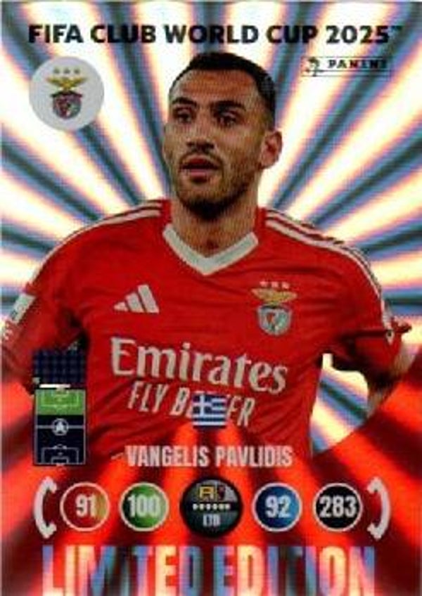 #LE-VP: Vangelis Pavlidis (SL Benfica) - Panini Adrenalyn XL FIFA Club World Cup 2025