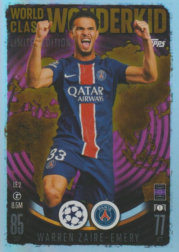 #LE2: Warren Zaïre-Emery (Paris Saint-Germain) - Topps Match Attax UEFA Europa League, Champions League & Conference League 2024/2025