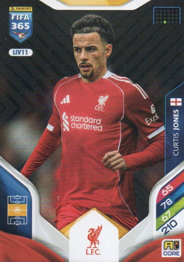 #LIV11: Curtis Jones (Liverpool FC) - Panini FIFA 365 Adrenalyn XL - World Top Clubs 2026
