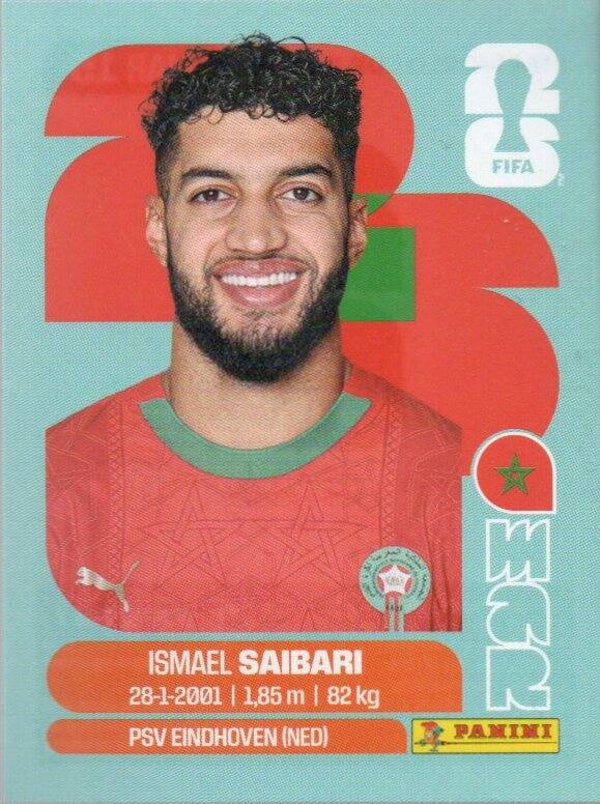 #MAR 15: Ismael Saibari (Morocco) - Panini FIFA World Cup 2026 Canada, USA, Mexico. Standaard Editie