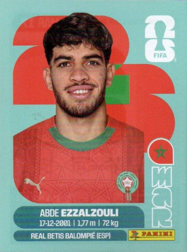 #MAR 17: Abde Ezzalzouli (Morocco) - Panini FIFA World Cup 2026 Canada, USA, Mexico. Standaard Editie
