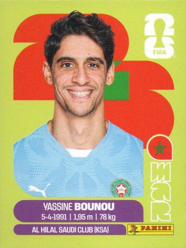 #MAR 2: Yassine Bounou (Morocco) - Panini FIFA World Cup 2026 Canada, USA, Mexico. United Edition