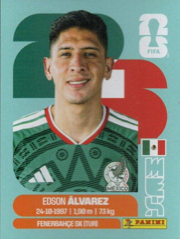 #MEX 10: Edson Álvarez (Mexico) - Panini FIFA World Cup 2026 Canada, USA, Mexico. Standaard Editie
