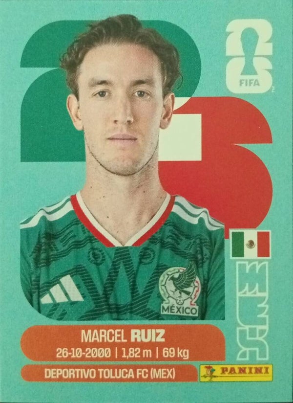 #MEX 12: Marcel Ruiz (Mexico) - Panini FIFA World Cup 2026 Canada, USA, Mexico. Standaard Editie