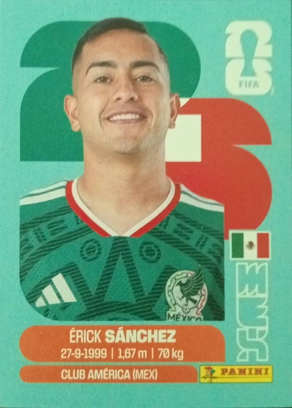 #MEX 14: Érick Sánchez (Mexico) - Panini FIFA World Cup 2026 Canada, USA, Mexico. Standaard Editie