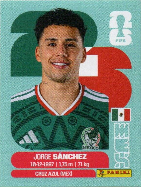 #MEX 4: Jorge Sánchez (Mexico) - Panini FIFA World Cup 2026 Canada, USA, Mexico. Standaard Editie