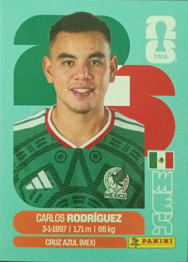 #MEX 9: Carlos Rodriguez (Mexico) - Panini FIFA World Cup 2026 Canada, USA, Mexico. Standaard Editie