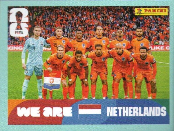 #NED 13: Teamfoto (The Netherlands) - Panini FIFA World Cup 2026 Canada, USA, Mexico. Standaard Editie