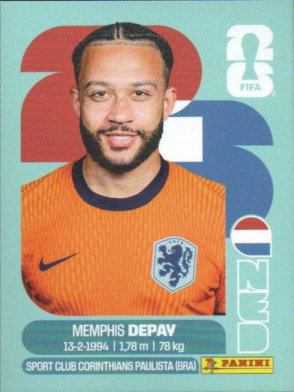 #NED 17: Memphis Depay (The Netherlands) - Panini FIFA World Cup 2026 Canada, USA, Mexico. Standaard Editie
