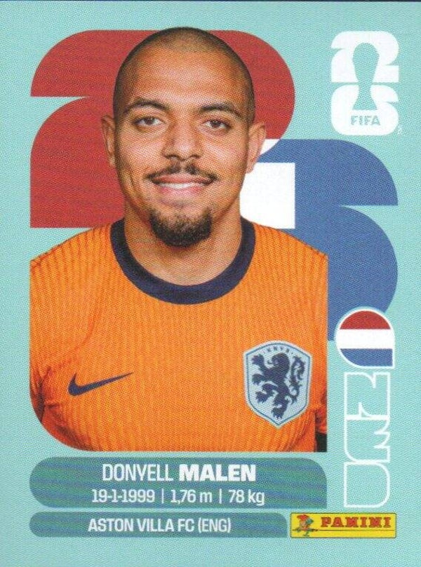 #NED 18: Donyell Malen (The Netherlands) - Panini FIFA World Cup 2026 Canada, USA, Mexico. Standaard Editie
