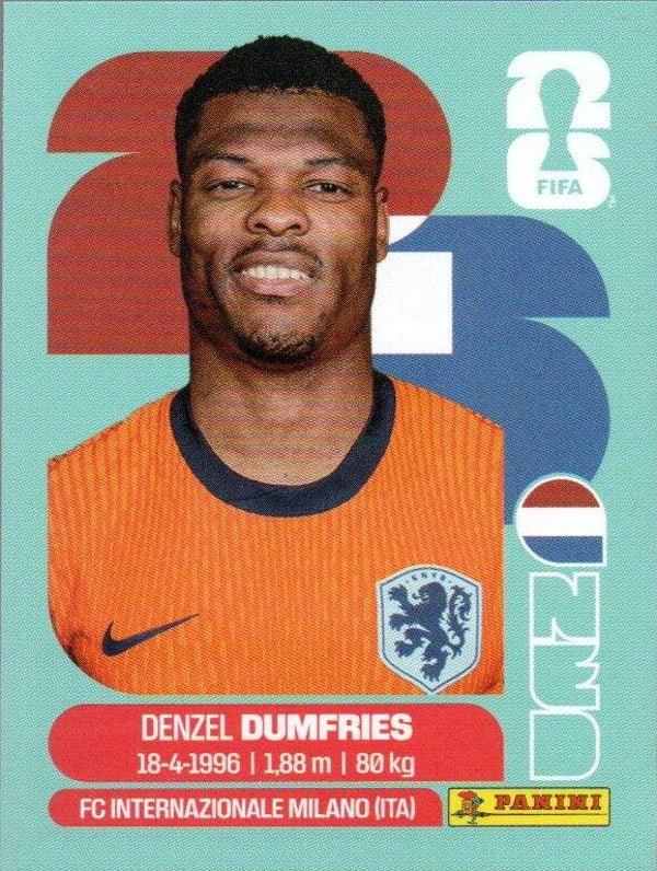 #NED 6: Denzel Dumfries (The Netherlands) - Panini FIFA World Cup 2026 Canada, USA, Mexico. Standaard Editie