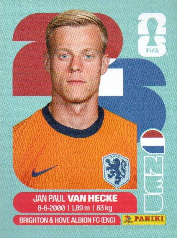 #NED 9: Jan Paul van Hecke (The Netherlands) - Panini FIFA World Cup 2026 Canada, USA, Mexico. Standaard Editie