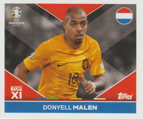 #NED-TOP2: DONYELL MALEN (NEDERLAND) - TOPPS UEFA EURO 2024 GERMANY