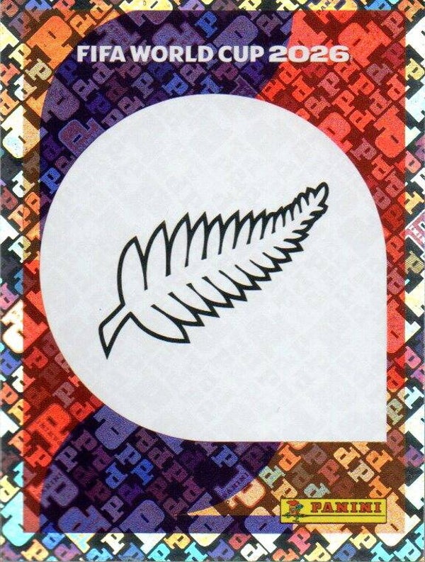 #NZL 1: Team Badge (New Zealand) - Panini FIFA World Cup 2026 Canada, USA, Mexico. Standaard Editie