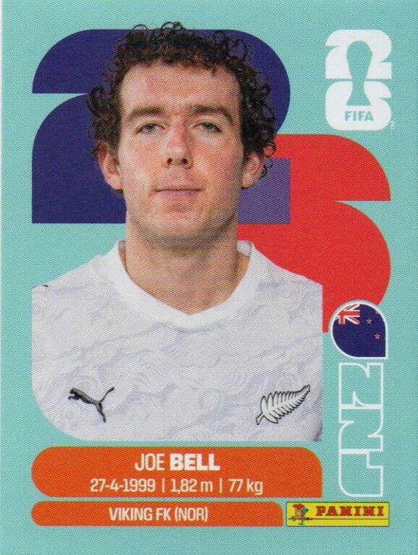 #NZL 10: Joe Bell (New Zealand) - Panini FIFA World Cup 2026 Canada, USA, Mexico. Standaard Editie