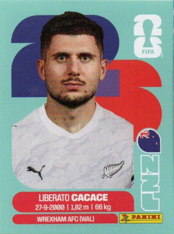 #NZL 5: Liberato Cacace (New Zealand) - Panini FIFA World Cup 2026 Canada, USA, Mexico. Standaard Editie