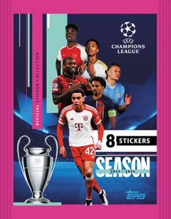 Pakje met 8 stickers - Topps UEFA Champions League 2023/2024