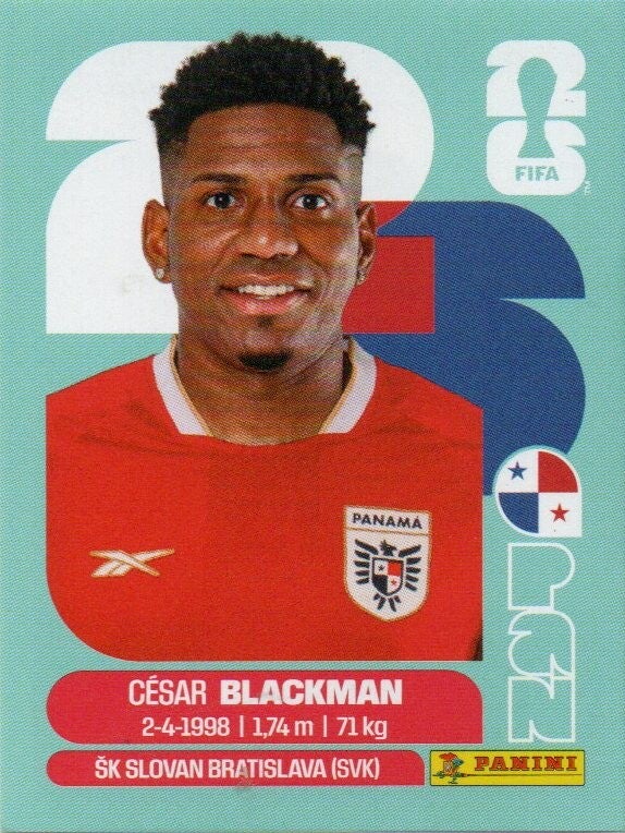 #PAN 9: César Blackman (Panama) - Panini FIFA World Cup 2026 Canada, USA, Mexico. Standaard Editie