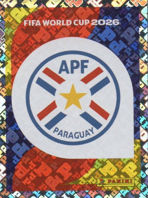 #PAR 1: Team Badge (Paraguay) - Panini FIFA World Cup 2026 Canada, USA, Mexico. Standaard Editie