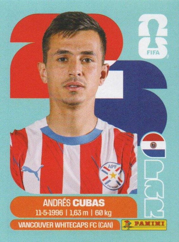 #PAR 12: Andrés Cubas (Paraguay) - Panini FIFA World Cup 2026 Canada, USA, Mexico. Standaard Editie