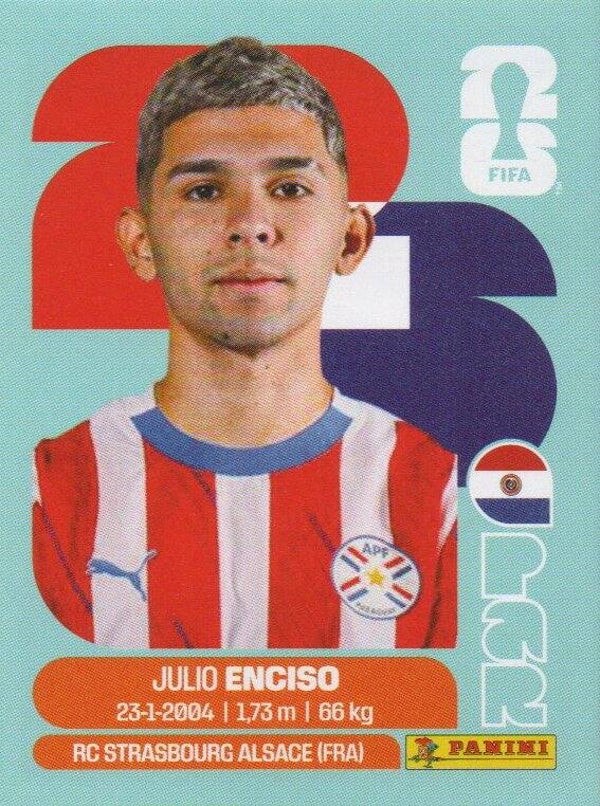 #PAR 15: Julio Enciso (Paraguay) - Panini FIFA World Cup 2026 Canada, USA, Mexico. Standaard Editie