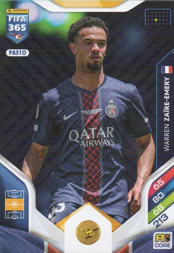 #PAS10: Warren Zaïre-Emery (Paris Saint-Germain) - Panini FIFA 365 Adrenalyn XL - World Top Clubs 2026