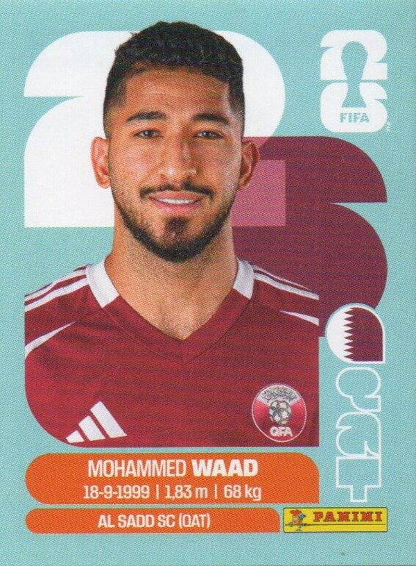 #QAT 14: Mohammed Waad (Qatar) - Panini FIFA World Cup 2026 Canada, USA, Mexico. Standaard Editie