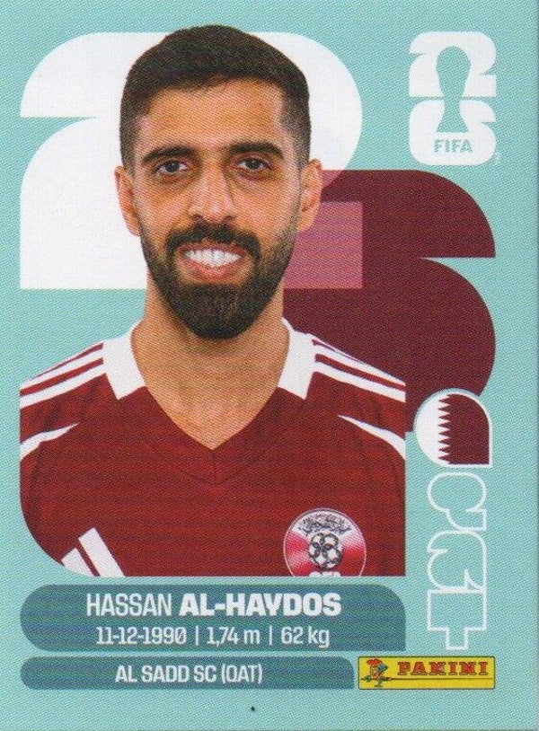 #QAT 16: Hassan Al-Haydos (Qatar) - Panini FIFA World Cup 2026 Canada, USA, Mexico. Standaard Editie