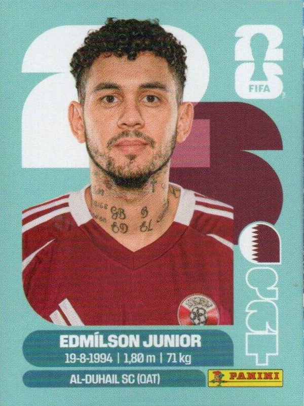 #QAT 17: Edmílson Junior (Qatar) - Panini FIFA World Cup 2026 Canada, USA, Mexico. Standaard Editie