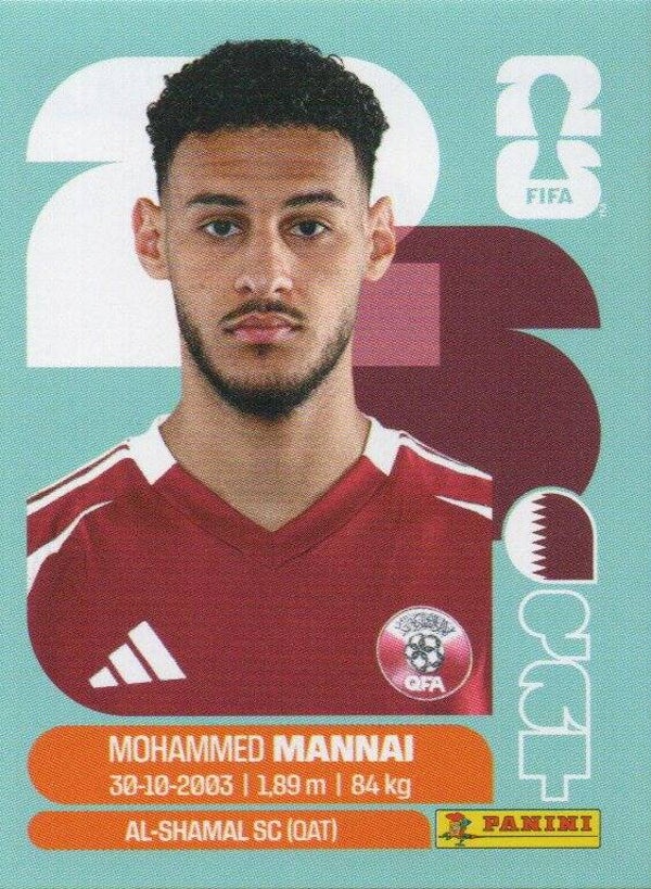#QAT 9: Mohammed Mannai (Qatar) - Panini FIFA World Cup 2026 Canada, USA, Mexico. Standaard Editie