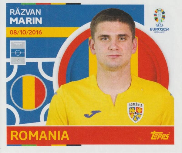 #ROM-14: RAZVAN MARIN (ROMANIA) - TOPPS UEFA EURO 2024 GERMANY