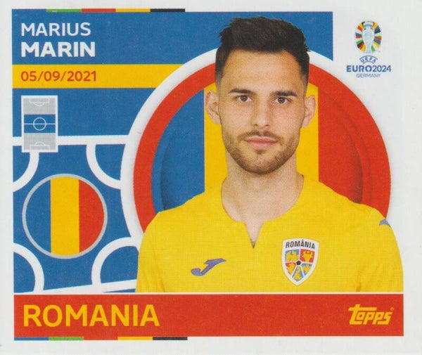 #ROM-16: MARIUS MARIN (ROMANIA) - TOPPS UEFA EURO 2024 GERMANY