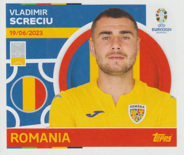 #ROM-8: VLADIMIR SCRECIU (ROMANIA) - TOPPS UEFA EURO 2024 GERMANY