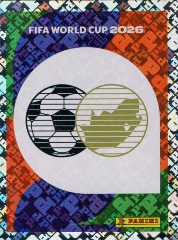 #RSA 1: Team Badge (South Africa) - Panini FIFA World Cup 2026 Canada, USA, Mexico. Standaard Editie