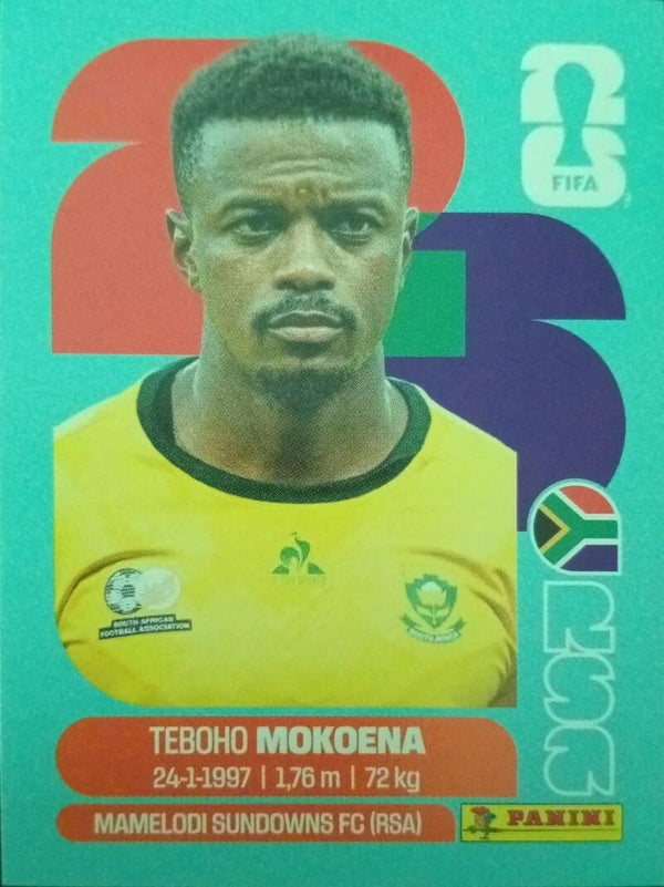 #RSA 11: Teboho Mokoena (South Africa) - Panini FIFA World Cup 2026 Canada, USA, Mexico. Standaard Editie