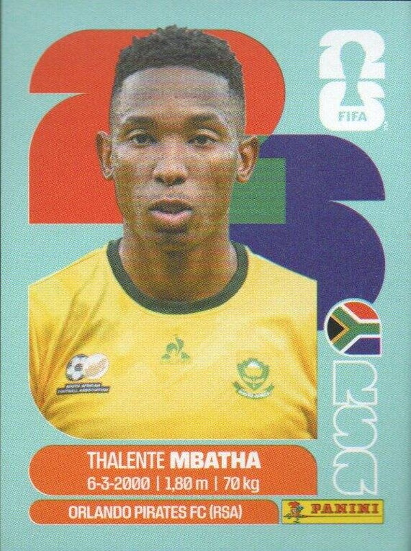 #RSA 12: Thalente Mbatha (South Africa) - Panini FIFA World Cup 2026 Canada, USA, Mexico. Standaard Editie