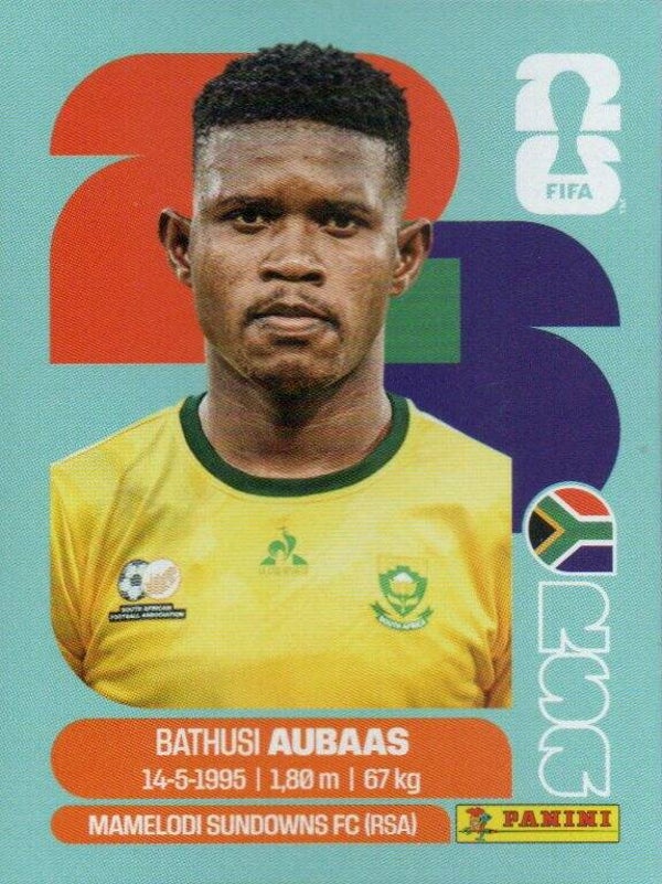 #RSA 14: Bathusi Aubaas (South Africa) - Panini FIFA World Cup 2026 Canada, USA, Mexico. Standaard Editie