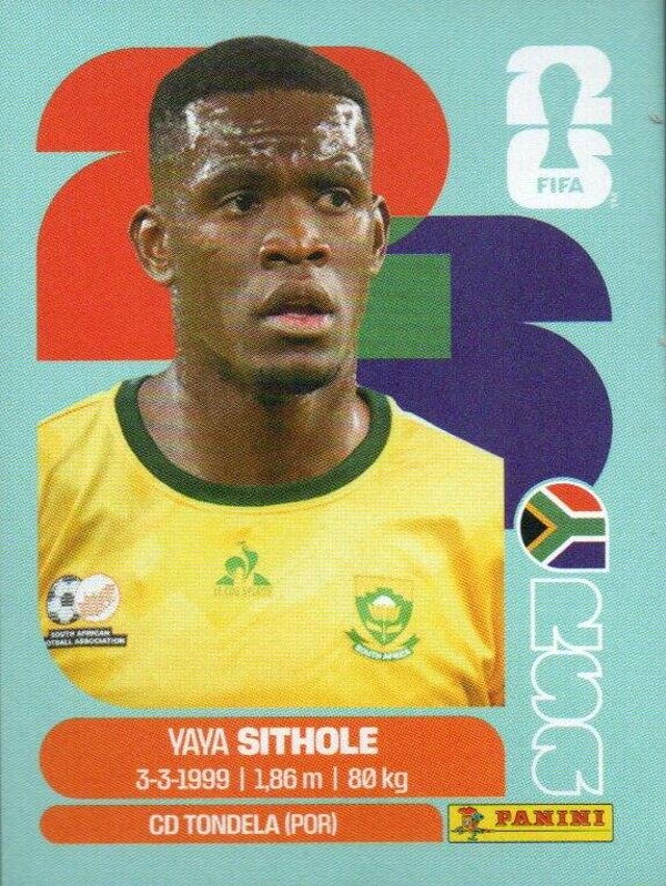 #RSA 15: Yaya Sithole (South Africa) - Panini FIFA World Cup 2026 Canada, USA, Mexico. Standaard Editie