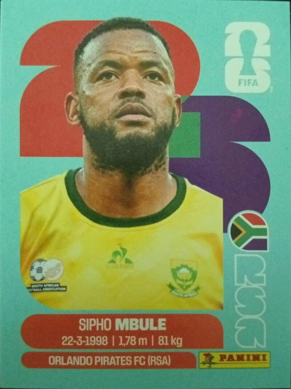 #RSA 16: Sipho Mbule (South Africa) - Panini FIFA World Cup 2026 Canada, USA, Mexico. Standaard Editie