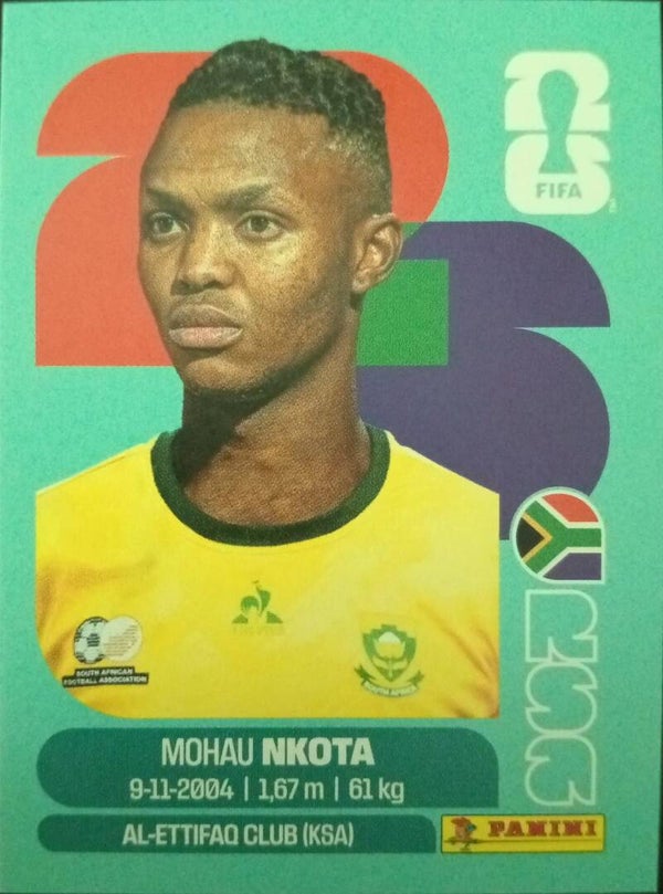 #RSA 19: Mohau Nkota (South Africa) - Panini FIFA World Cup 2026 Canada, USA, Mexico. Standaard Editie