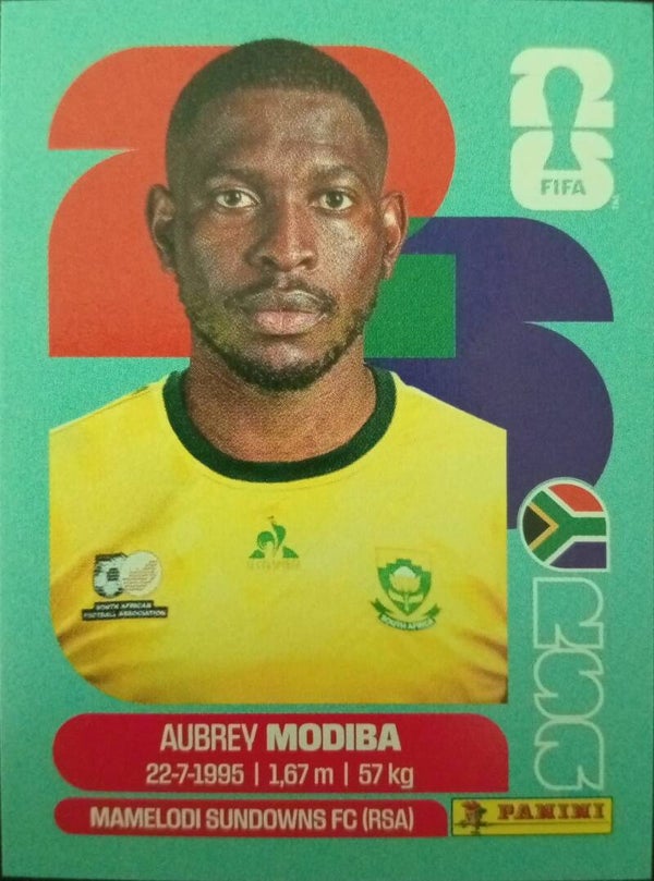 #RSA 4: Aubrey Modiba (South Africa) - Panini FIFA World Cup 2026 Canada, USA, Mexico. Standaard Editie